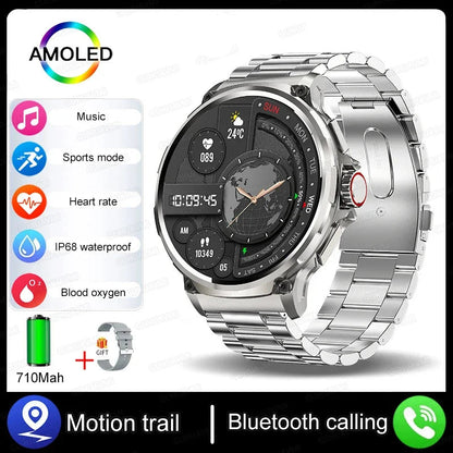 1.85-Inch Ultra HD Smart Watch Men, GPS Tracking, Bluetooth Call, 710mAh, 30 Days Battery Life