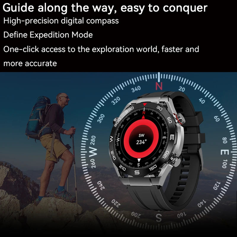 Ultimate Business Smartwatch for Men – Bluetooth Call, NFC, 100+ Sports Modes, Waterproof