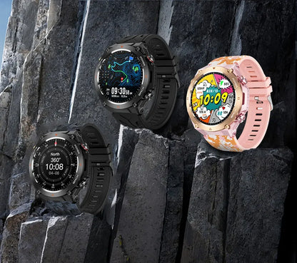 Military-Grade GPS Smartwatch: 1.45'' AMOLED Display, 100+ Sports Modes, Voice Calling