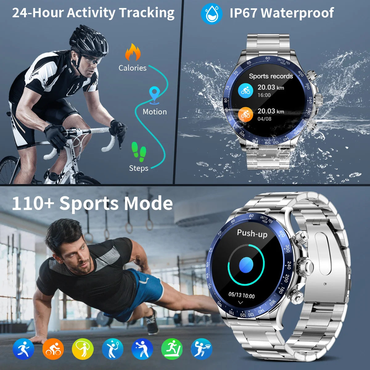Intelligent Health Companion: Smartwatch with Body Thermometer, GPS, Bluetooth Call.