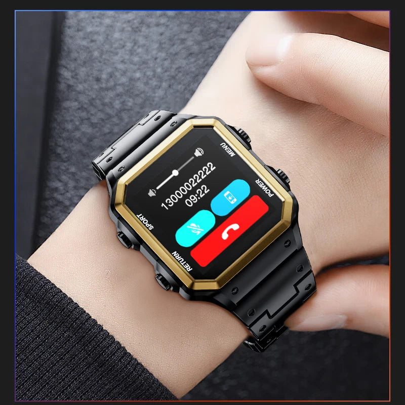 High-End Men’s Luxury Smartwatch | 1.54" Square Display, Fitness & Business Tracker