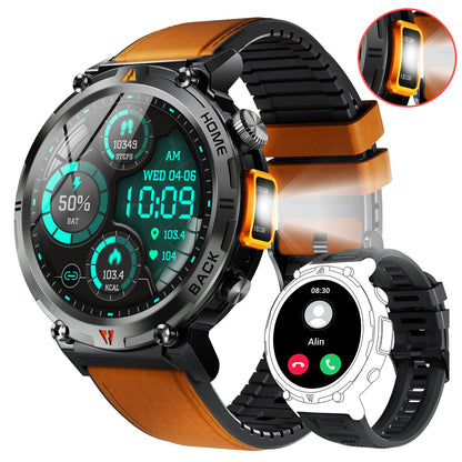 2024 Smart Watch for Men - 3ATM Waterproof, Bluetooth Call, Health Monitor, Sport Design