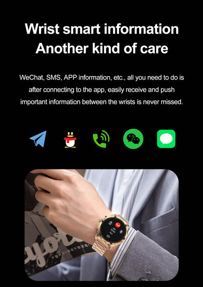 2024 Men's Smartwatch: 1.43" AMOLED, Bluetooth Calling, IP67 Waterproof, NFC, Fitness Tracker