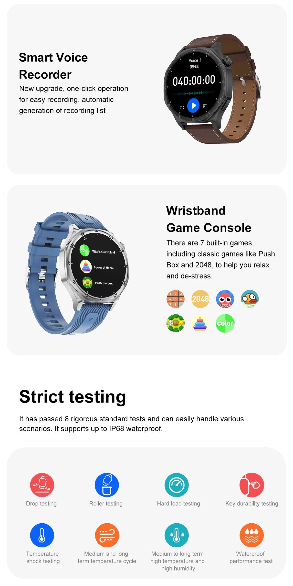 2025 New Smartwatch - 4GB Memory, AMOLED Screen, NFC, Bluetooth Call, Video Playback