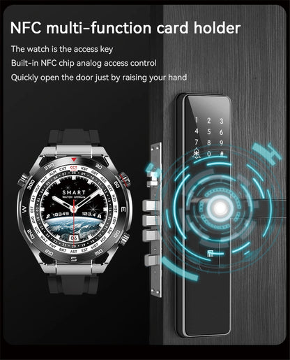 Ultimate Business Smartwatch for Men – Bluetooth Call, NFC, 100+ Sports Modes, Waterproof