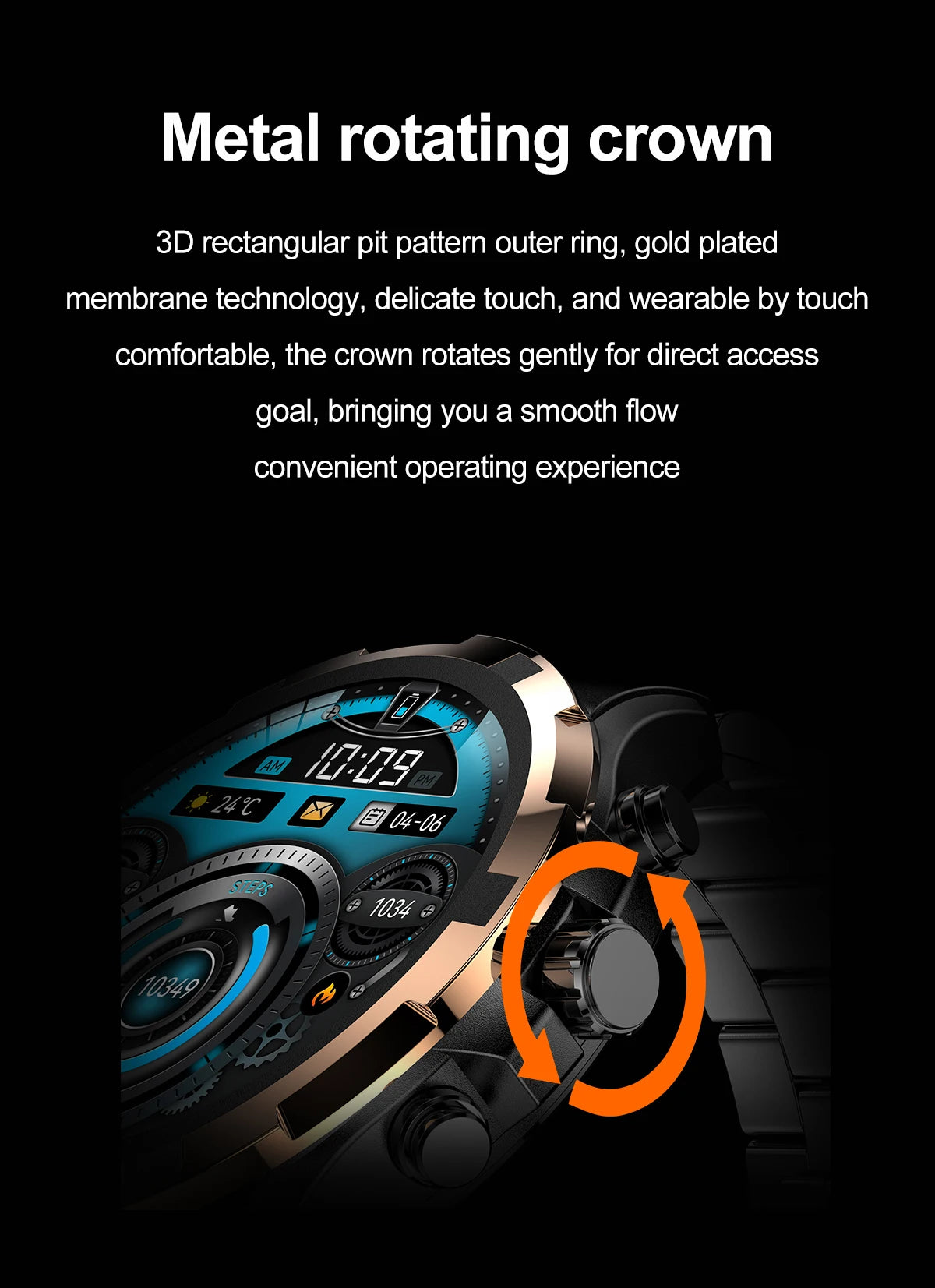 2024 Men's Smartwatch: 1.43" AMOLED, Bluetooth Calling, IP67 Waterproof, NFC, Fitness Tracker