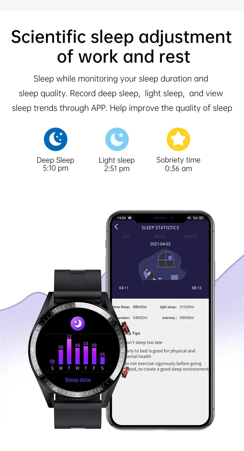 AMOLED Smartwatch for Men with Bluetooth Calls, Fitness Tracking, and Music Playback