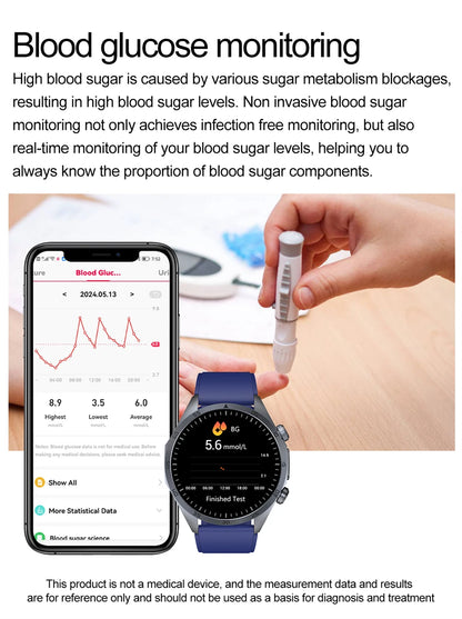 Pulse Physiotherapy CES Sleep Aid Smartwatch Men, ECG, HD Screen, Health Monitor, Bluetooth Call