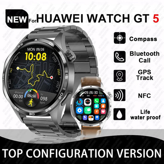 Smart Watch 5 Pro: AMOLED HD, Bluetooth Call, GPS, NFC, Fitness & Health Tracker