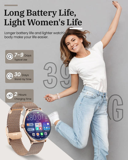 Super Thin Smart Watch MT55 1.43" AMOLED, Bluetooth Call, Heart Rate Monitor, Voice Assistant