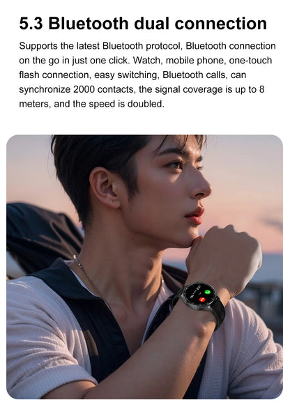 2025 New Smartwatch - 4GB Memory, AMOLED Screen, NFC, Bluetooth Call, Video Playback