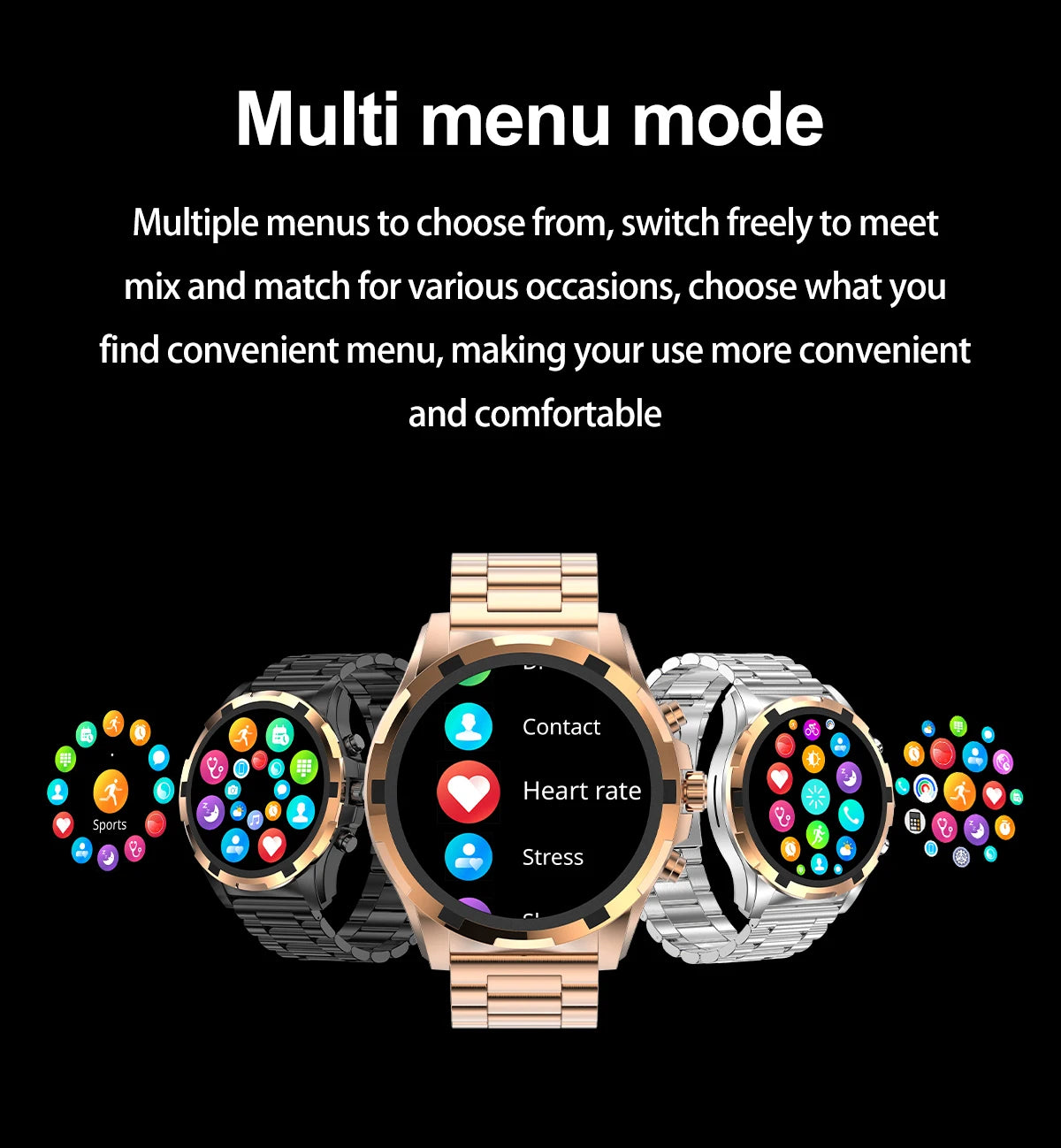 2024 Men's Smartwatch: 1.43" AMOLED, Bluetooth Calling, IP67 Waterproof, NFC, Fitness Tracker