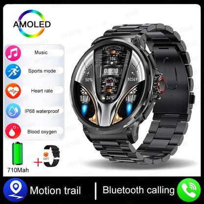 1.85-Inch Ultra HD Smart Watch Men, GPS Tracking, Bluetooth Call, 710mAh, 30 Days Battery Life