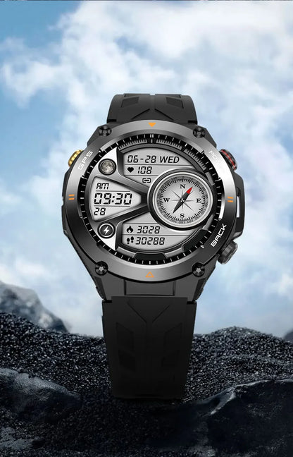 Military-Grade GPS Smartwatch: 1.45'' AMOLED Display, 100+ Sports Modes, Voice Calling