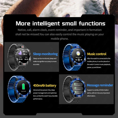 Outdoor Sports Bluetooth Call Smart Watch | 1.39 Inch Screen | Waterproof Smartwatch.