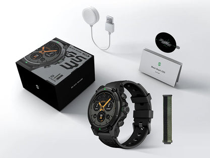 GS3 Smartwatch 1.43" AMOLED Display, 5ATM Waterproof, 21-Day Battery Life