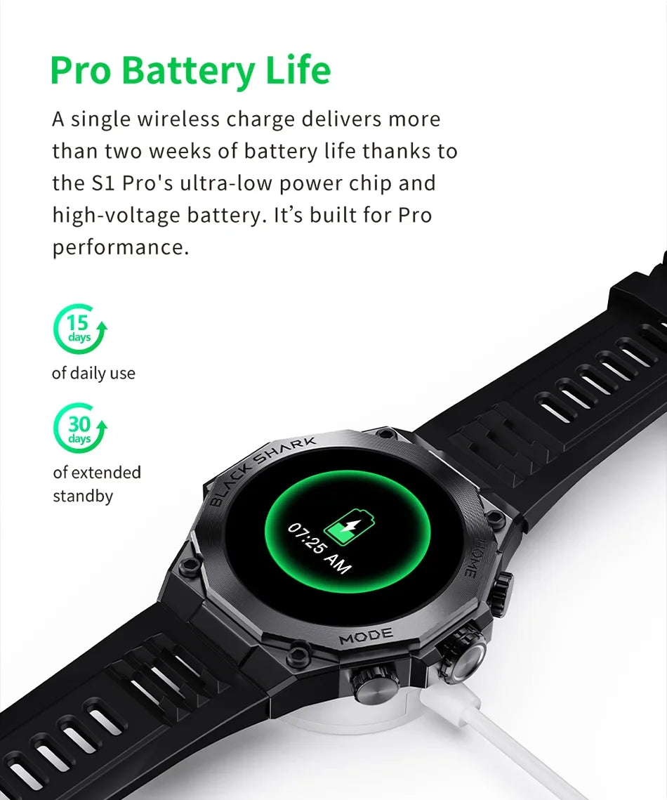 Global Version Black Shark S1 Pro - 1.43'' AMOLED, NFC, Wireless Charging, 15-Day Battery