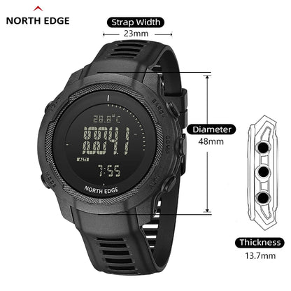 Carbon Fiber Men's Sports Watch | WR50M | Altimeter, Barometer, Compass.