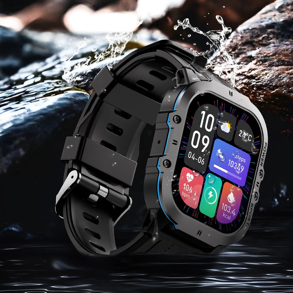 C26 Smart Watch: 100+ Sports Modes, Bluetooth Call, AMOLED 1.96", 1ATM Waterproof