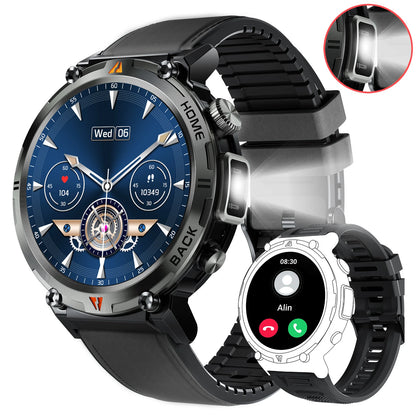 2024 Smart Watch for Men - 3ATM Waterproof, Bluetooth Call, Health Monitor, Sport Design