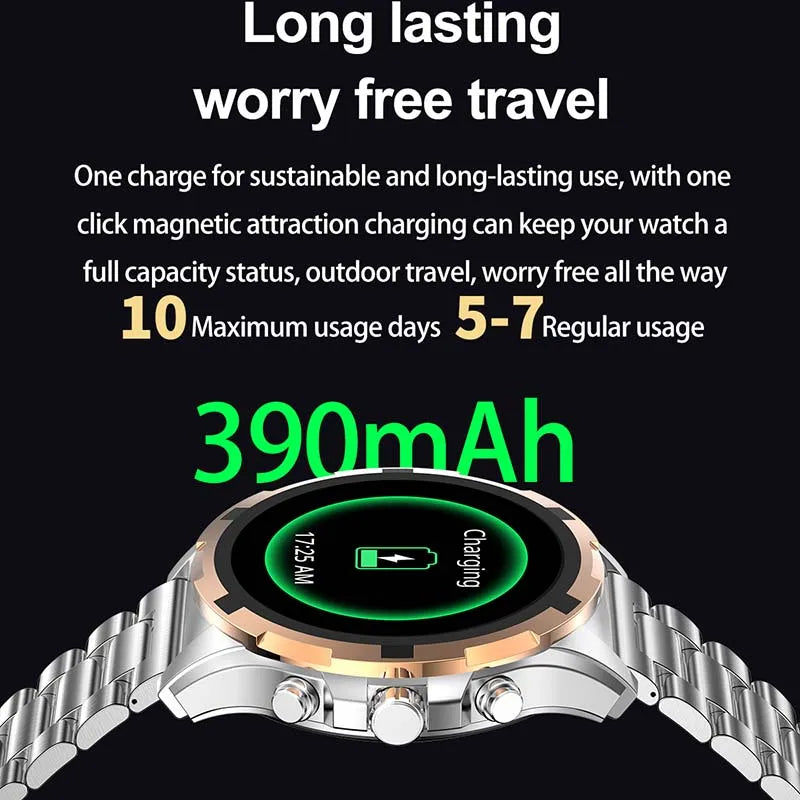 2024 Men's Smartwatch: 1.43" AMOLED, Bluetooth Calling, IP67 Waterproof, NFC, Fitness Tracker