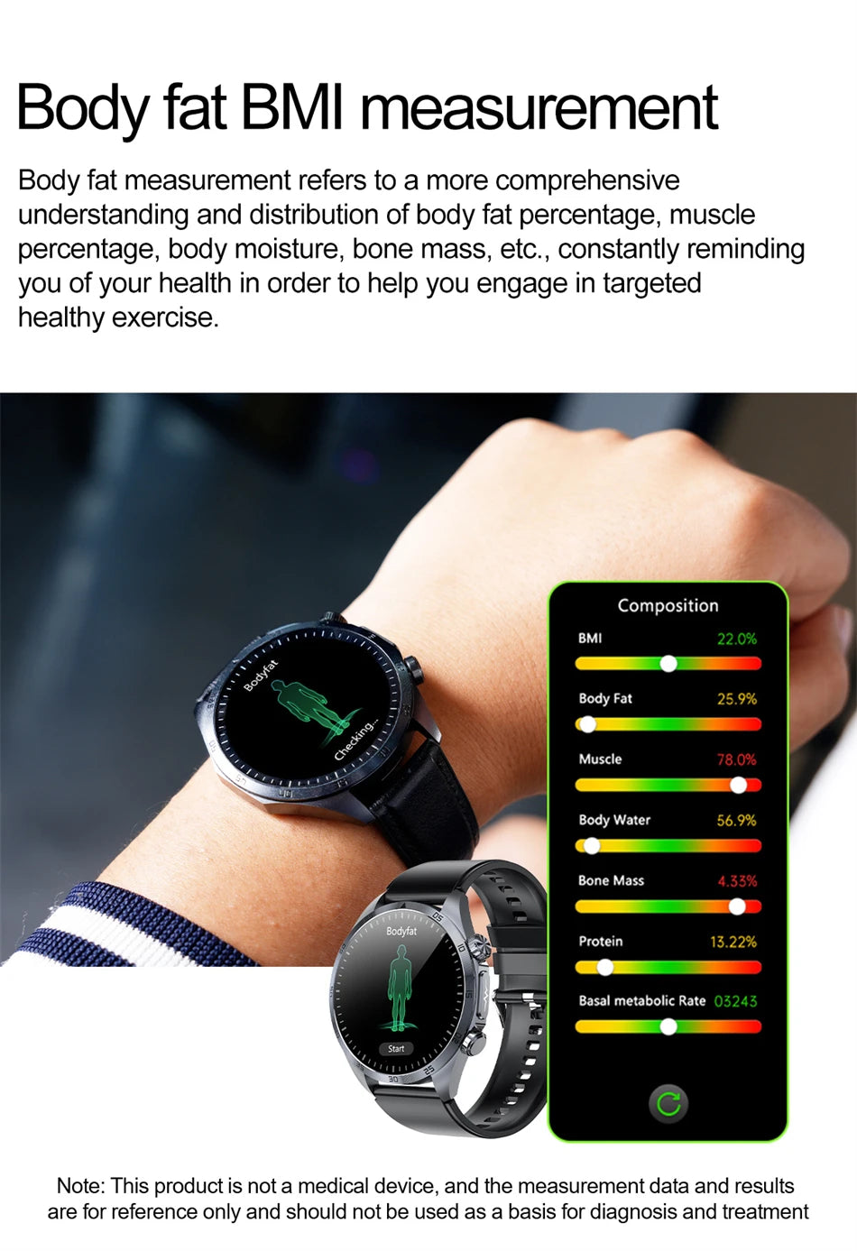 Pulse Physiotherapy CES Sleep Aid Smartwatch Men, ECG, HD Screen, Health Monitor, Bluetooth Call