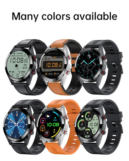 AMOLED Smartwatch for Men with Bluetooth Calls, Fitness Tracking, and Music Playback