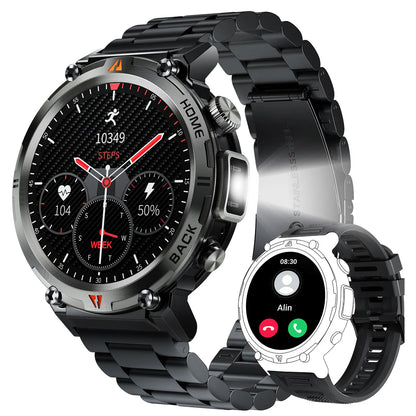 2024 Smart Watch for Men - 3ATM Waterproof, Bluetooth Call, Health Monitor, Sport Design