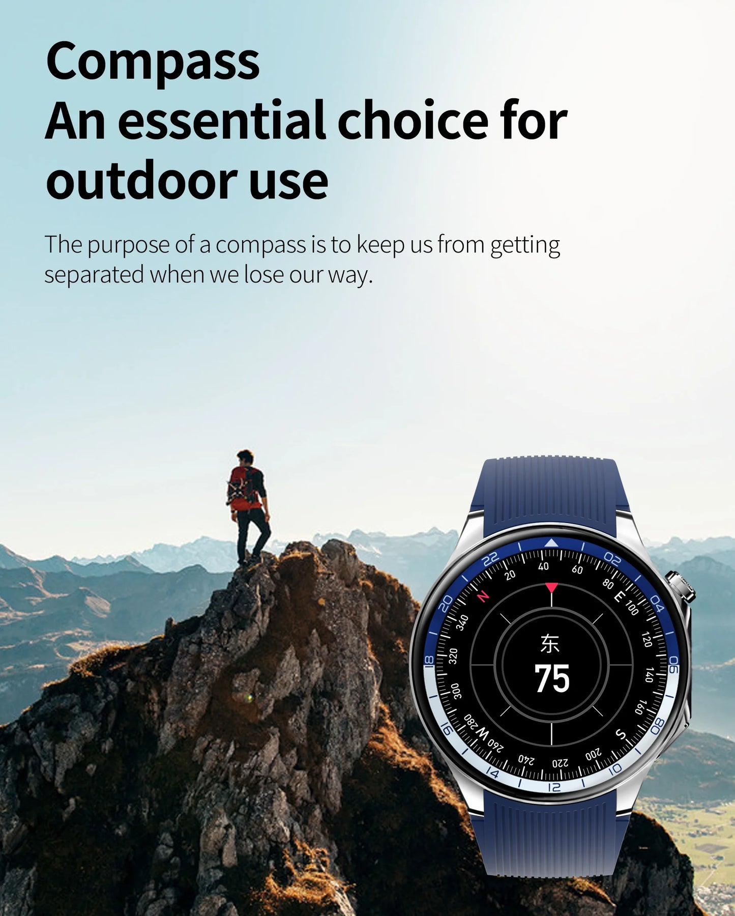 New IP68 Waterproof Smartwatch for Men - AMOLED GPS, Bluetooth Call, NFC, Health Monitor