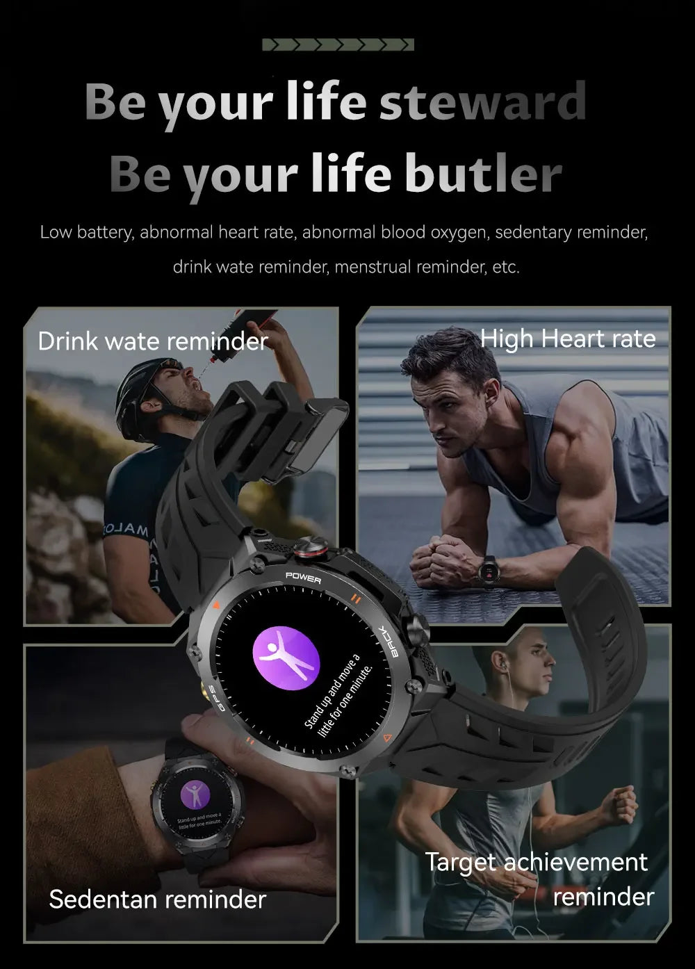 Military-Grade GPS Smartwatch: 1.45'' AMOLED Display, 100+ Sports Modes, Voice Calling