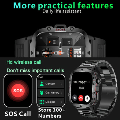 Men's Smart Watch | Wireless Talk, AI Voice, 100+ Sports Modes, 3ATM Waterproof