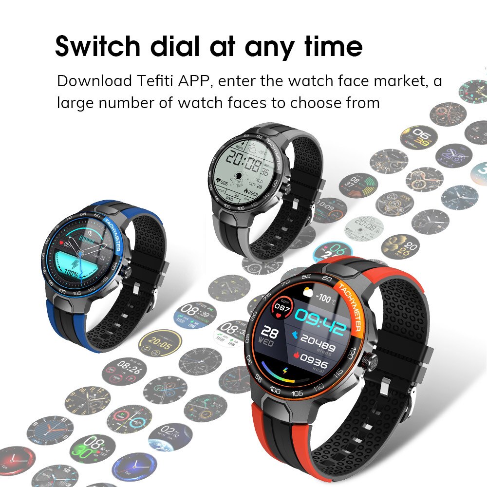 Android IOS Sports Smart Watch | IP68 Waterproof Multisport Fitness Heart Rate Monitor Smartwatch.