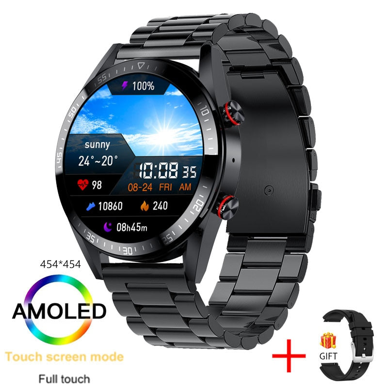 Android 454x454 Screen Smartwatch | Men's Bluetooth Calling & Local Music Playback - Huawei, Xiaomi Compatible.
