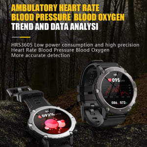 Ios Android Sport Smartwatch | Bluetooth Call Blood Pressure Outdoor Smart Watch For Android Xiaomi Huawei