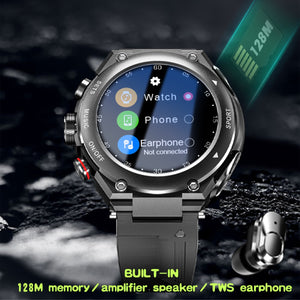 Men And Women Sports Smart Watch | Bluetooth With Earbuds With Speaker Heart Rate Monitor Smartwatch