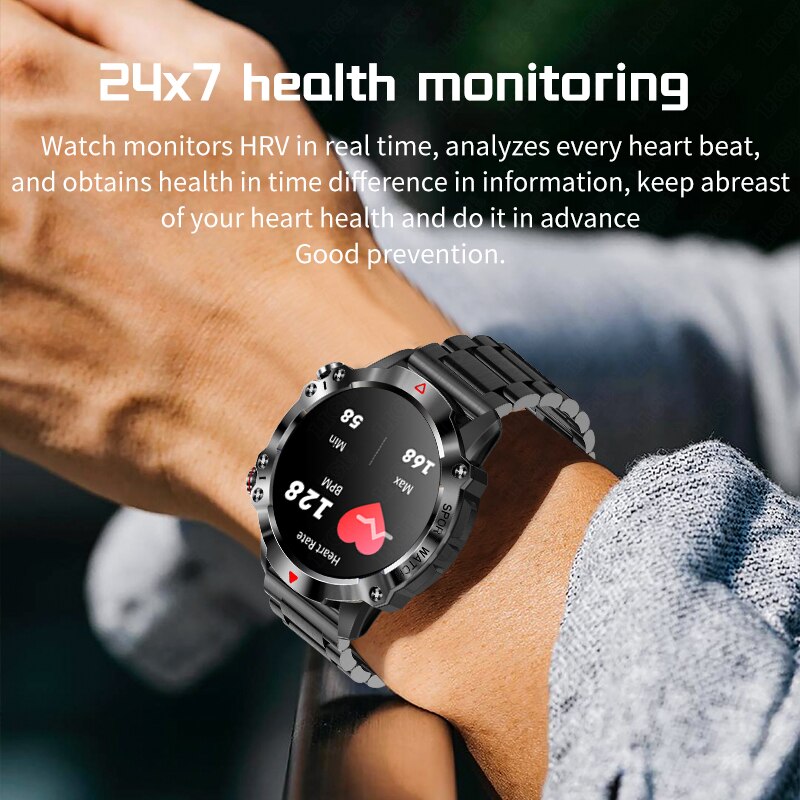 Outdoor Sports Bluetooth Smart Watch | Android Ios 1.39 Inch Screen 450mAh Waterproof Smartwatch