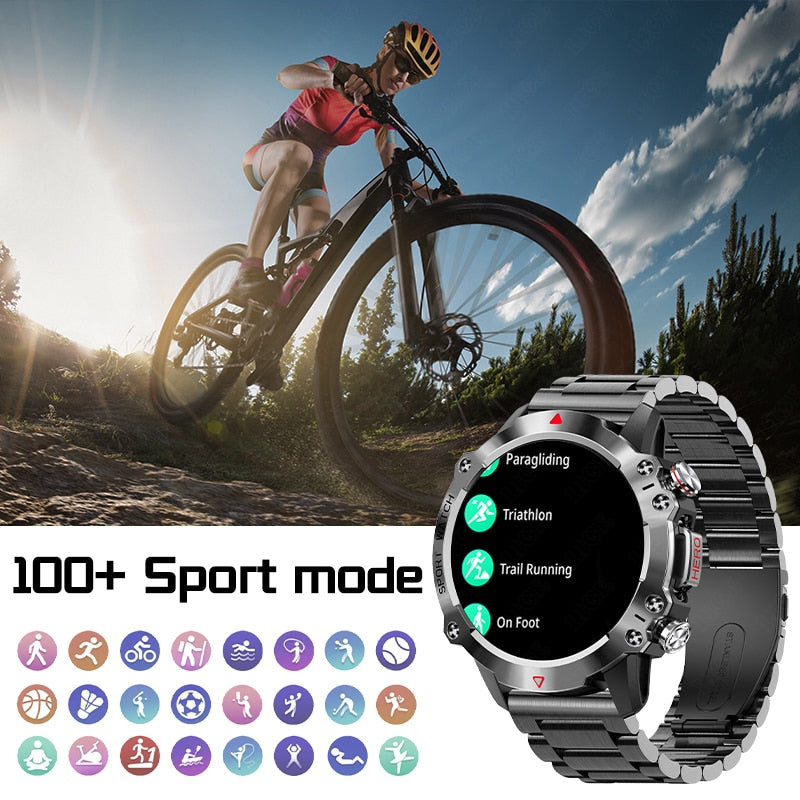 Outdoor Sports Bluetooth Smart Watch | Android Ios 1.39 Inch Screen 450mAh Waterproof Smartwatch.