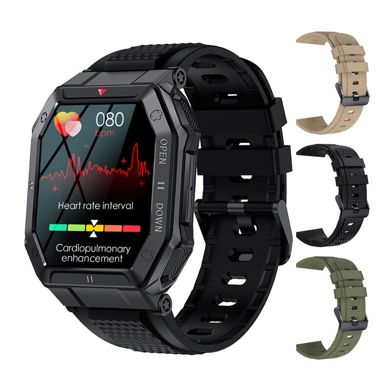 All-in-One Android iOS Smartwatch | IP68 Waterproof Health Monitor Bluetooth Call Watch.