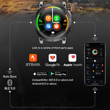 Load image into Gallery viewer, GPS Men Sport Smart Watch | 50M ATM HD AMOLED Altimeter Barometer Smartwatch
