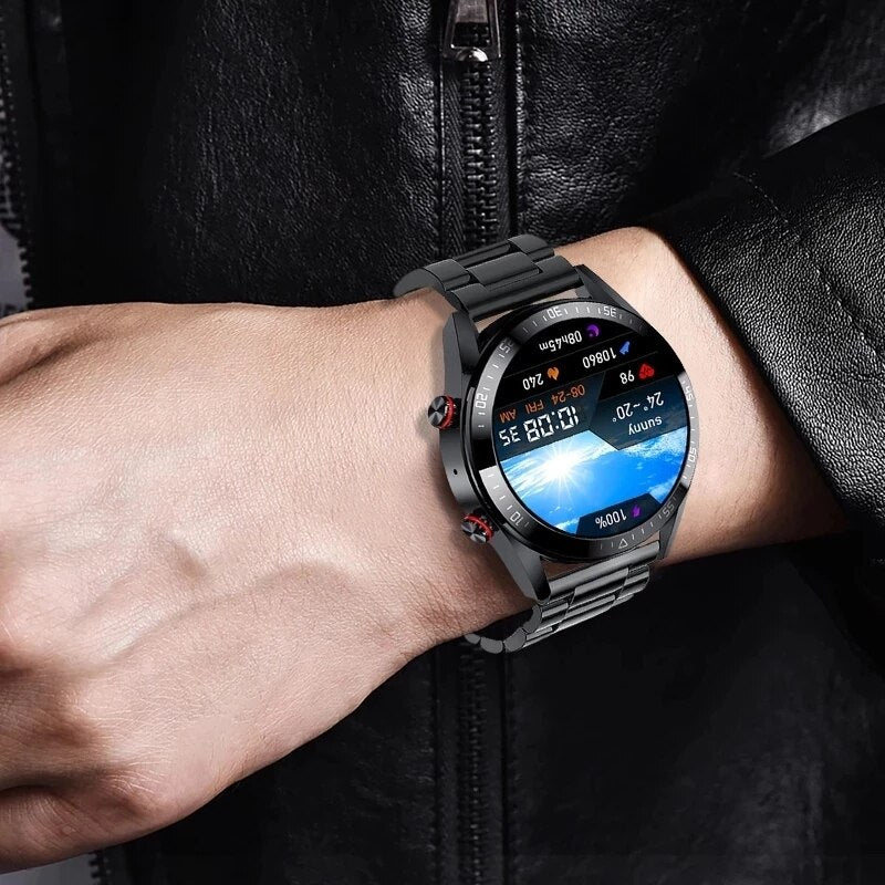 Android 454x454 Screen Smartwatch | Men's Bluetooth Calling & Local Music Playback - Huawei, Xiaomi Compatible.