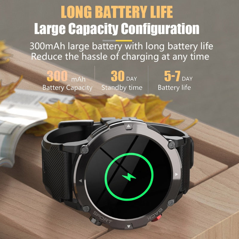 Ios Android Sport Smartwatch | Bluetooth Call Blood Pressure Outdoor Smart Watch For Android Xiaomi Huawei.