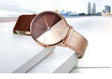 Load image into Gallery viewer, Women&#39;s Leather Wristwatch | Vintage Ladies Fashion Leather Wrist Watch
