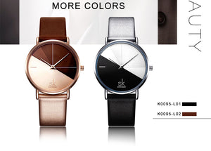 Women's Leather Wristwatch | Vintage Ladies Fashion Leather Wrist Watch