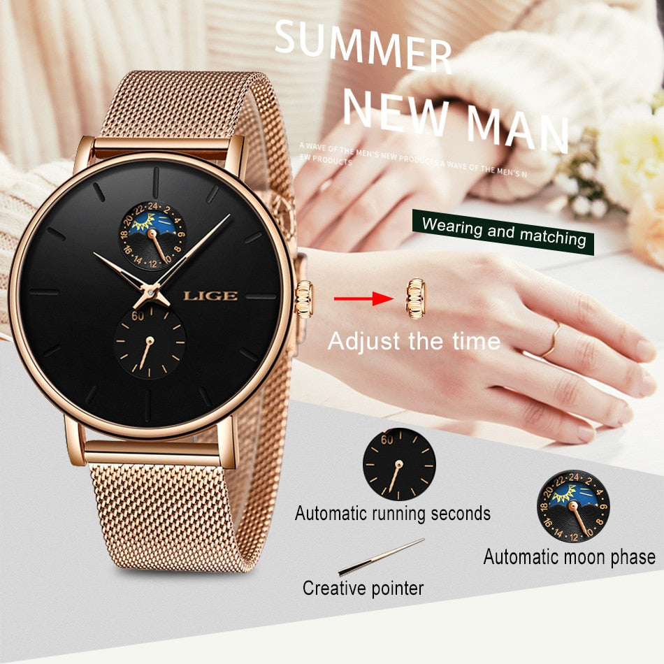 Women's Quartz Watch | Fashion Casual Waterproof Simple Lady Wristwatch.