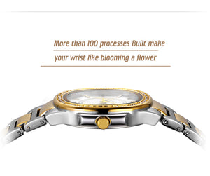 Women's Wrist Watch | Women Fashion Diamond Quartz Gold Wristwatch