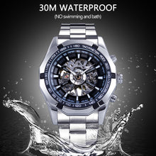 Load image into Gallery viewer, Men&#39;s Mechanical Sport Watch | Waterproof Stainless Steel Skeleton Transparent Watch
