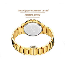 Load image into Gallery viewer, Woman&#39;s Luxury Watch | Japan Movt 30M Waterproof Gold Analog Female Wristwatch
