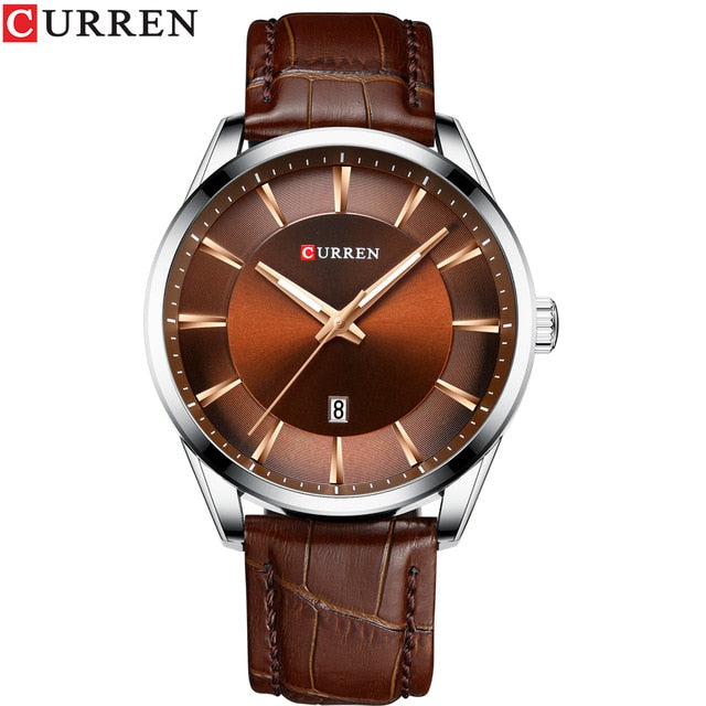 Men's Quartz Watch | Faux Leather Strap Business Luxury Top Brand Male Wristwatch.