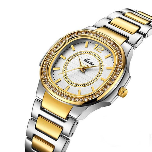 Gold And Silver Woman's Watch