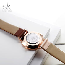 Load image into Gallery viewer, Women&#39;s Leather Wristwatch | Vintage Ladies Fashion Leather Wrist Watch
